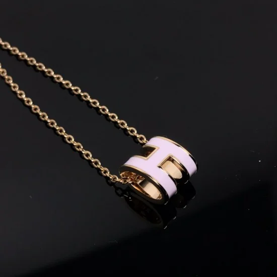 Hermes, pop h, necklace
